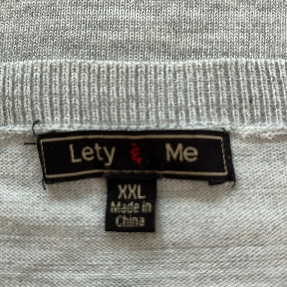Light gray lightweight sweater. - Picture 2 of 4